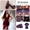 MEIBITE 6796PCS Purple Hotfix Rhinestones Crystal Stones Glass for Fabric Clothes Shirts Sparkly Flat Back Round with Tweezers and Picking Pen (SS6~SS30 Set)